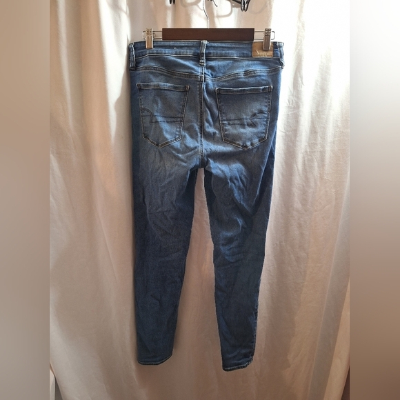 American Eagle next level stretch Hi-Rise jeggings size 10 regular - Picture 3 of 6